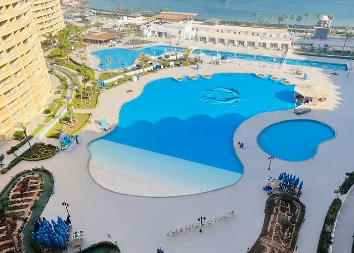 شقة Porto Sokhna Pyramids Sea View Family